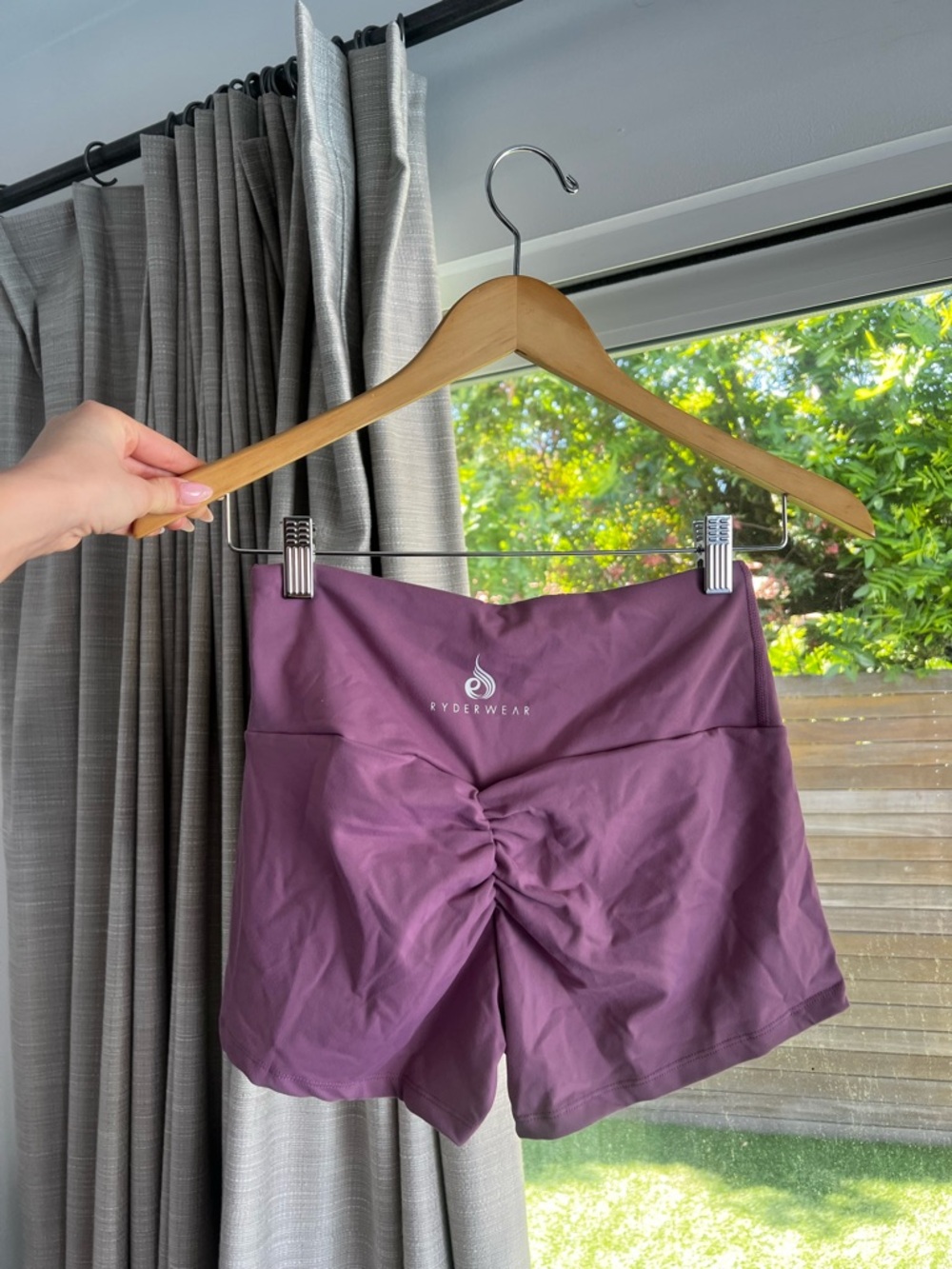 Ryderwear Women's Plum High-Rise Training Shorts - Picture 2 of 2